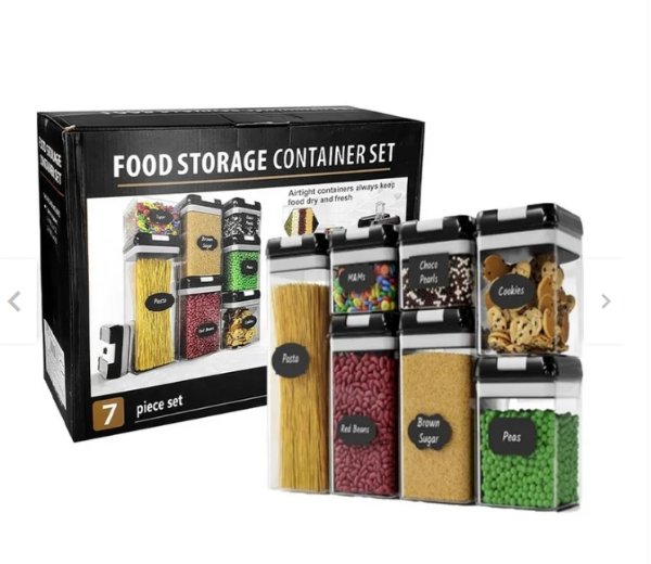 SET DE RECIPIENTES PARA ALIMENTOS X7 JN-331