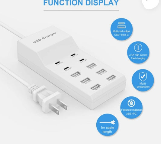 ADAPTADOR CARGADOR MULTIPUERTO CH-650