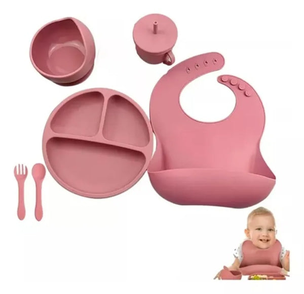 VAJILLA DE SILICONA  PARA BEBES YS-668